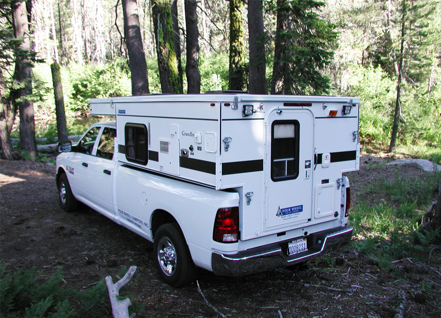 GRANDBY POP-UP (8.0' LONG BED) - Four Wheel Campers | Low Profile 8ft Truck Camper On 6 Ft Bed